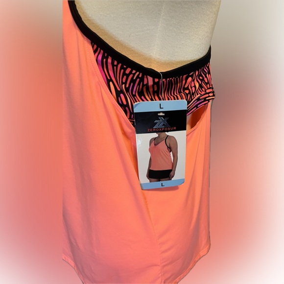 ZeroXspsur Sport Tankini Top Scallop size L - Picture 6 of 15